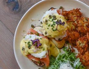 City breakfast with the young Fletchers