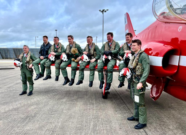 Red Arrows Visit by Gordon Sharp
