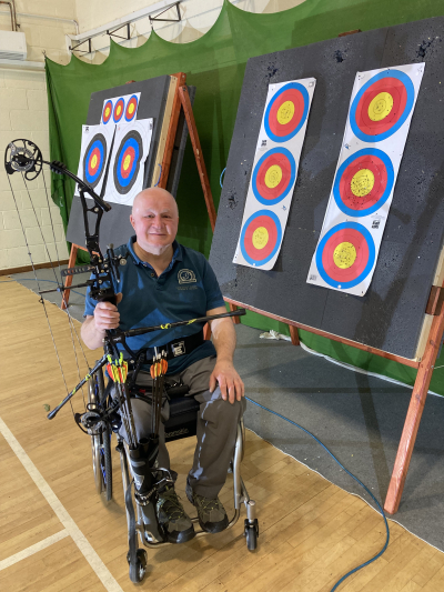 A grant to purchase his first compound bow has allowed Andy Sutton to continue in the sport of Archery following major surgery