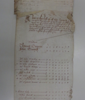 Quarterage roll 1567